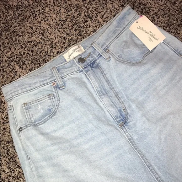 Universal Thread High Rise High Slit Soft Denim Maxi Skirt Size 6 | NWOT! - Picture 4 of 9